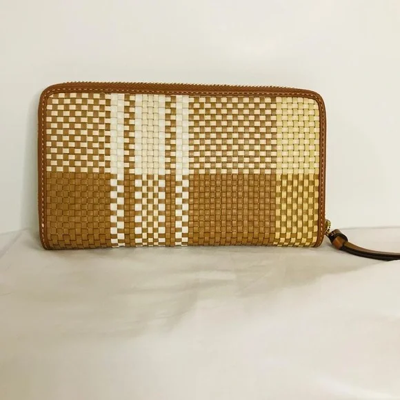 Brand new with tags tory burch thea web woven Continental Wallet - Picture 7 of 9